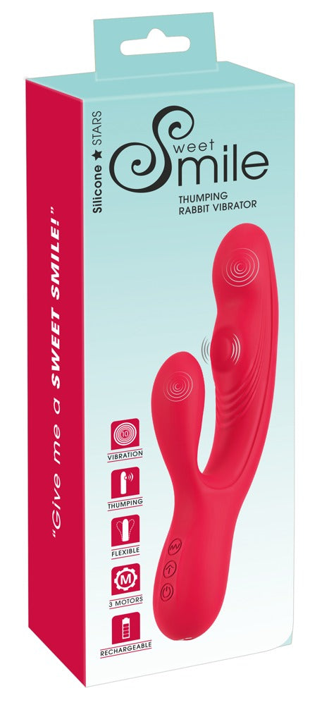 Sweet Smile Thumping Rabbit Vi - Vibrador Dual con Estimulador de Clítoris