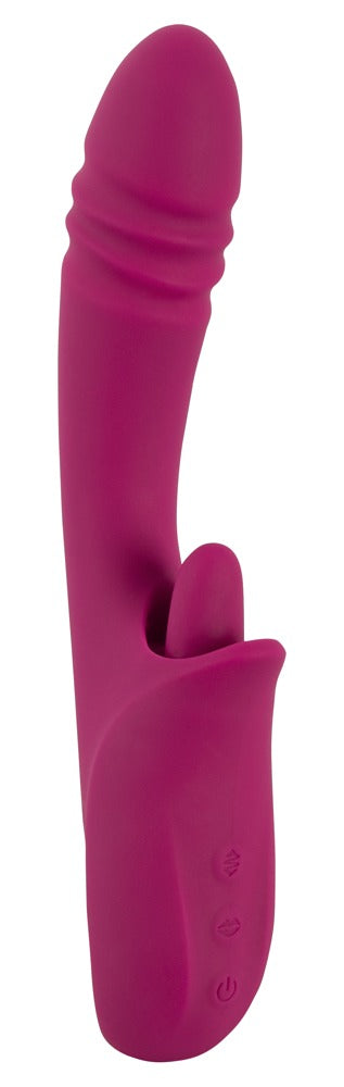 Javida Licking & Thrusting Vibra - Vibrador Dual con Lengua Vibradora y Función de Empuje