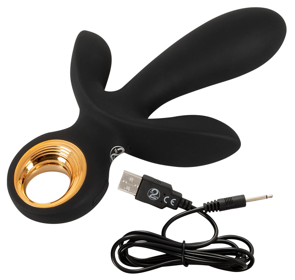 Vibrador Triple Hinchable Eternal - Estimulación Múltiple con 4 Motores