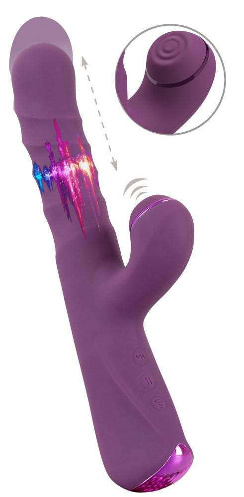 Vibrador Rabbit 3 Funciones con Empuje y Golpeteo - JAVIDA