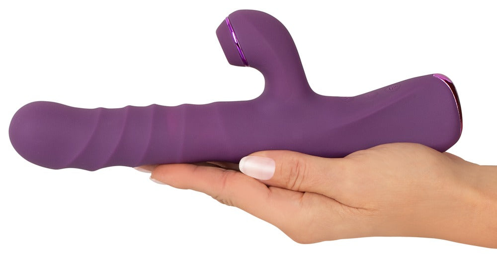 Vibrador Rabbit 3 Funciones con Empuje y Golpeteo - JAVIDA