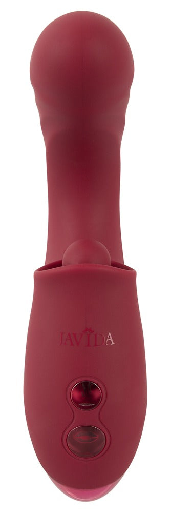 Javida 3 Function Thrusting - Vibrador con Función de Empuje y Estimulador de Clítoris