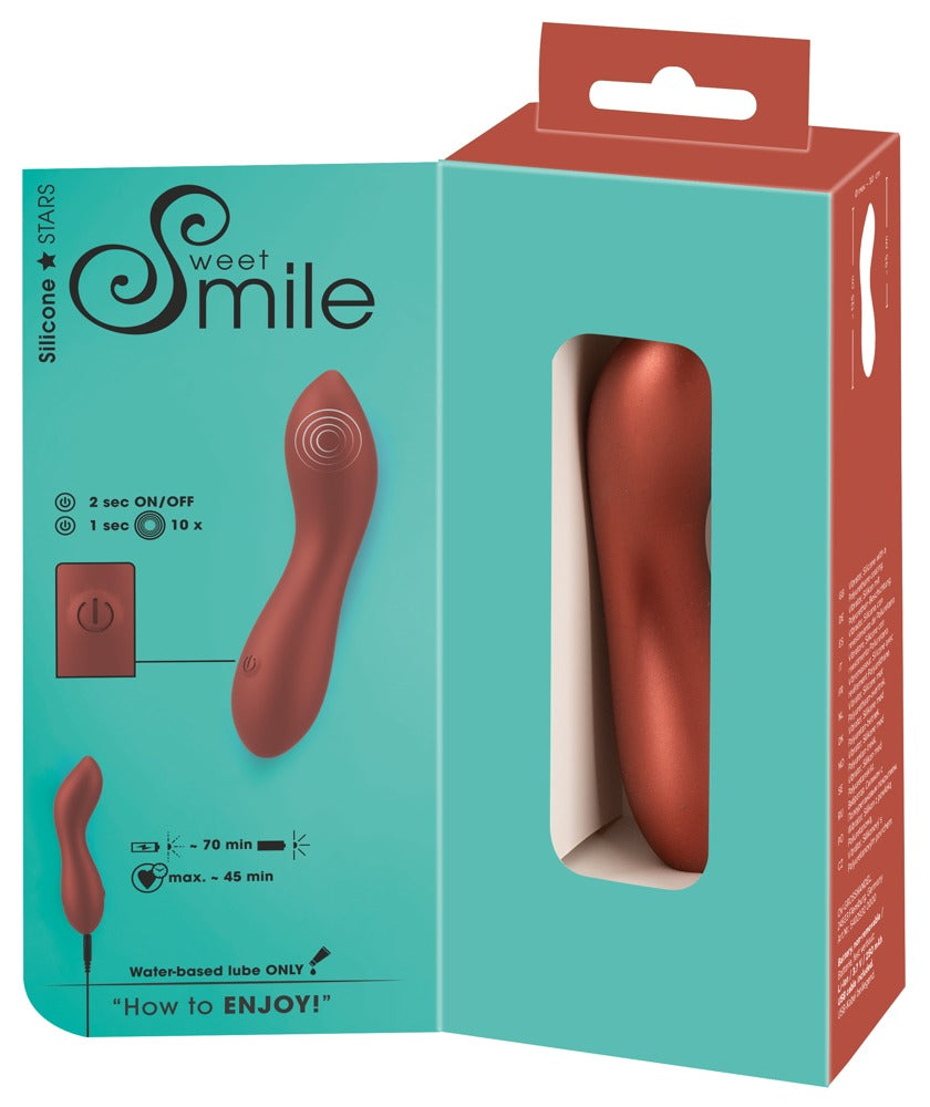 Sweet Smile Metallic Mini G-Spot - Vibrador Punto G Recargable