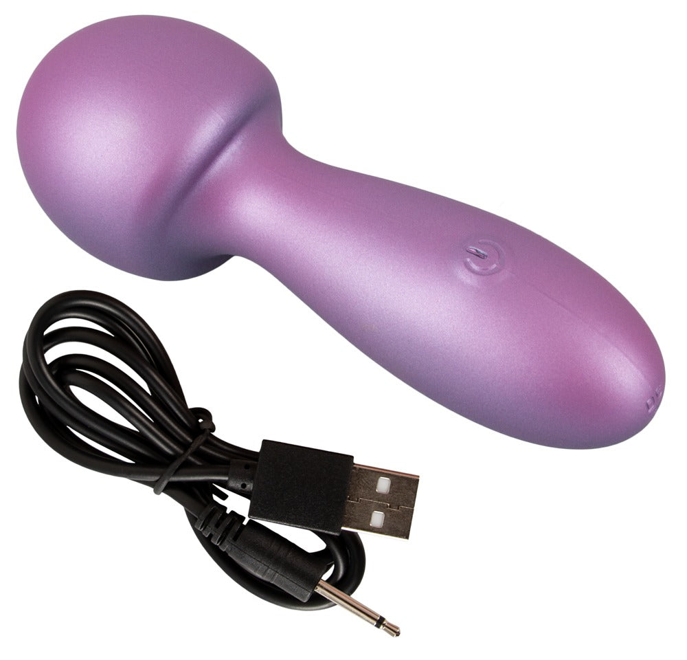 Sweet Smile Metallic Mini Wand - Varita de Masaje Recargable con 10 Modos