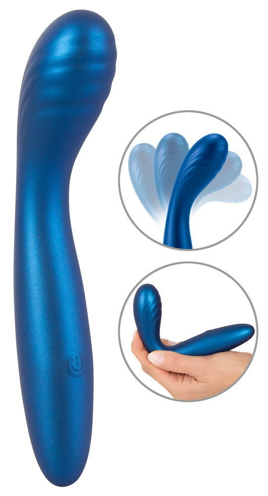 Sweet Smile Flexible G-Spot - Vibrador Punto G Metalizado Recargable