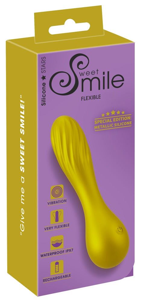 Sweet Smile Metallic Vibe - Minivibrador Recargable de Silicona Metalizada