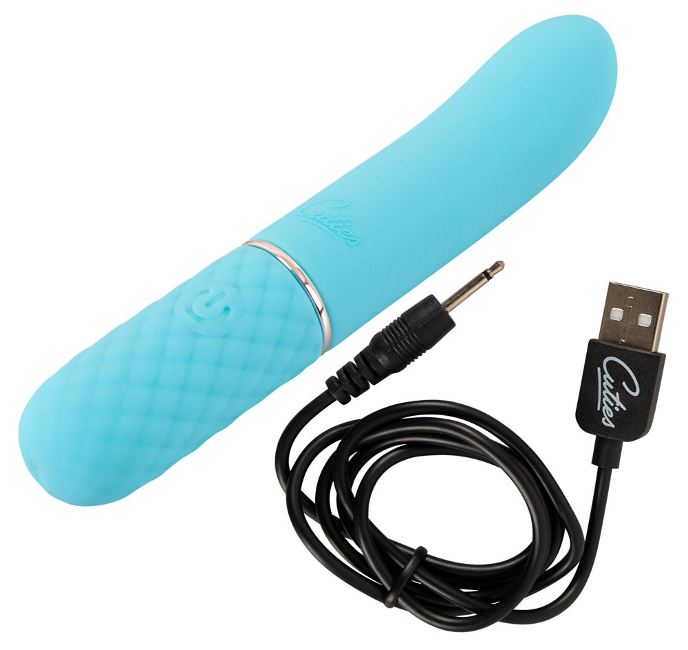Cuties Mini Vibrador Blue 5.G - Silicona Suave 10 Modos