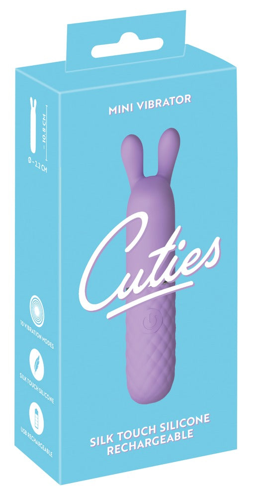Cuties Rabbit Vibe Purple 5.G - Minivibrador de Silicona con 10 Modos