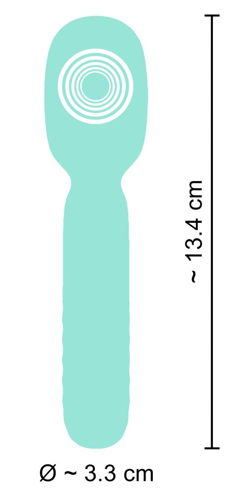 Cuties Mini Wand Green 5.Gen - Minivirador Recargable de Silicona