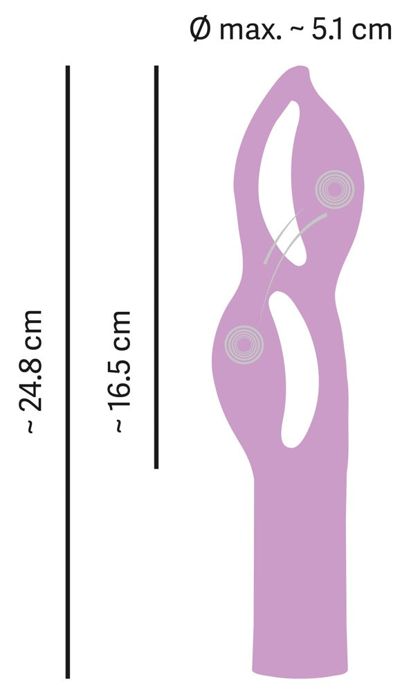 Fabulous Vibrator Purple - Vibrador de Silicona con Doble Motor You2Toys