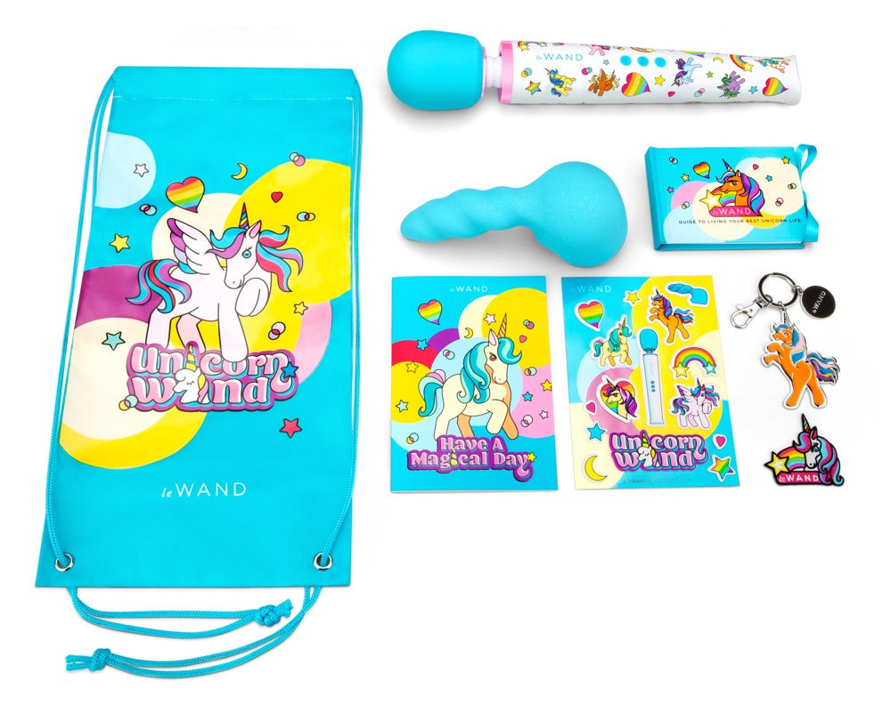 Le Wand Unicorn Wand - Varita Masajeadora Recargable con Accesorios