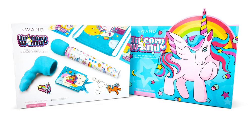 Le Wand Unicorn Wand - Varita Masajeadora Recargable con Accesorios