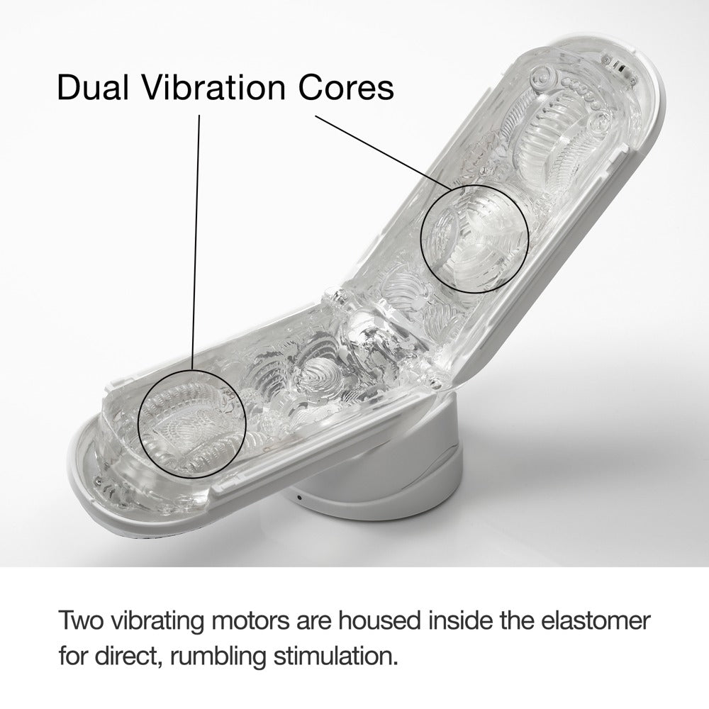 Flip Zero Gravity White Electronic - Masturbador Vibrador Tenga
