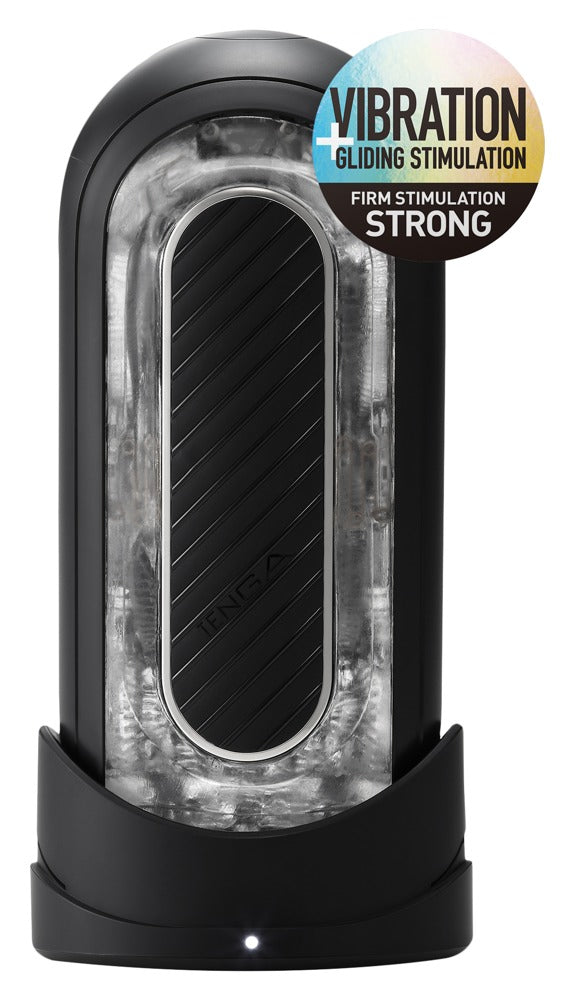 Flip Zero Gravity Black Electr - Masturbador Vibrante con 2 Motores
