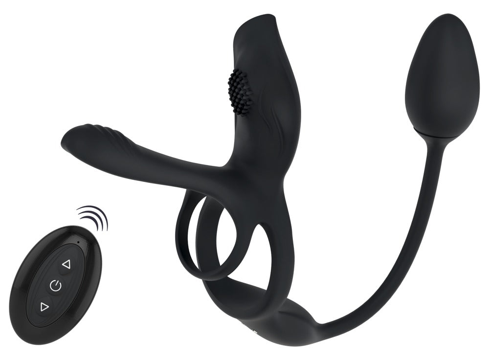 Couples Choice RC Multi Función - Vibrador de Pareja 5 en 1 con Mando a Distancia