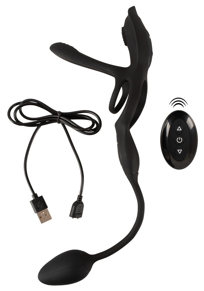 Couples Choice RC Multi Función - Vibrador de Pareja 5 en 1 con Mando a Distancia