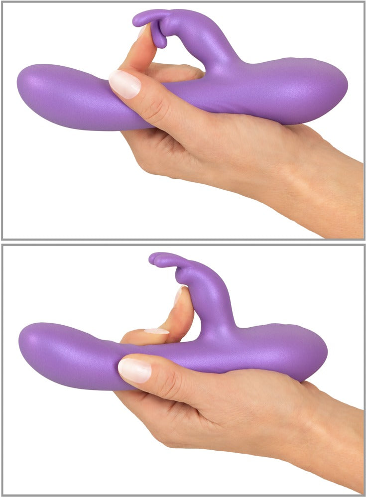 Sweet Smile Flexible Rabbit - Vibrador Clítoris Doble Estimulación Metalizado