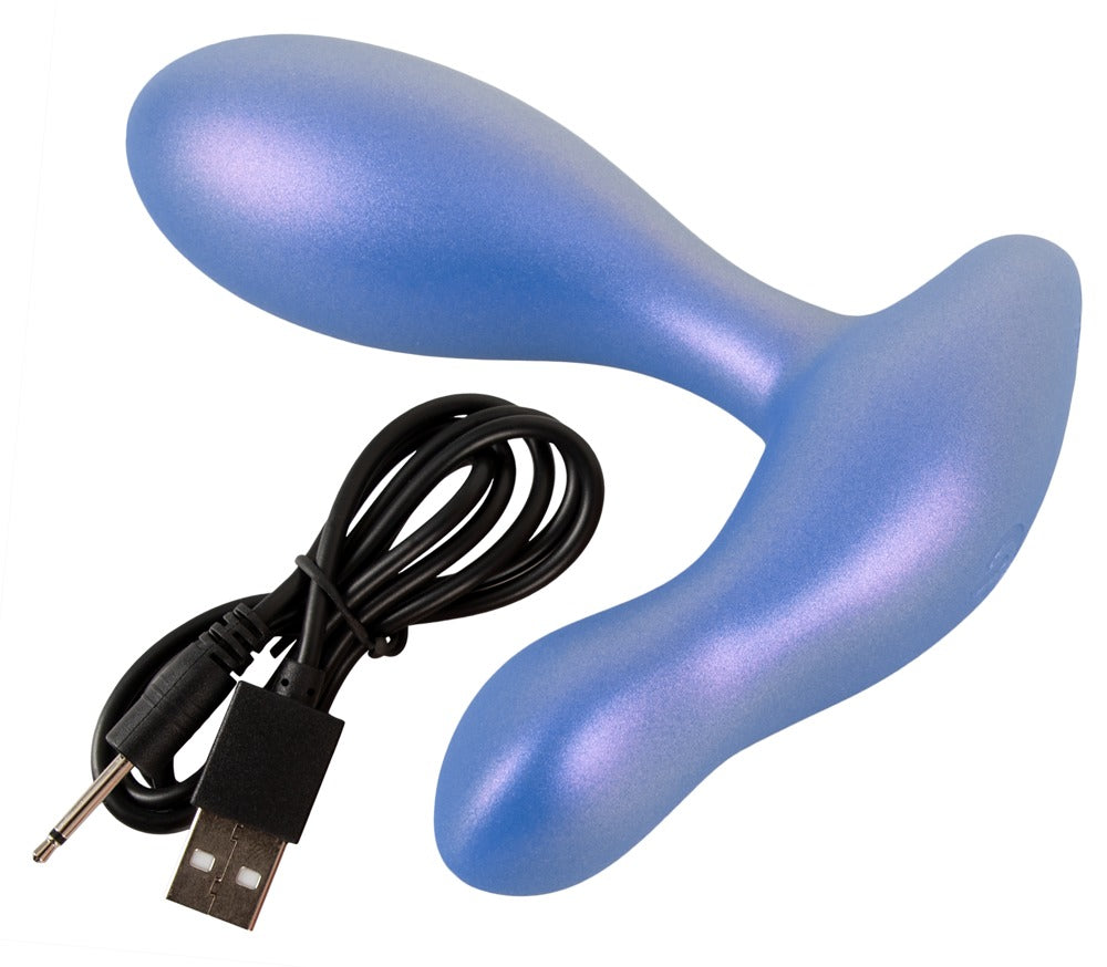 Sweet Smile Flexible Butt Plug - Vibrador Anal Doble Motor Metalizado