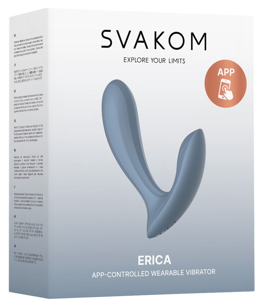 Erica Blue - Vibrador Braguita Recargable con App Control | SVAKOM