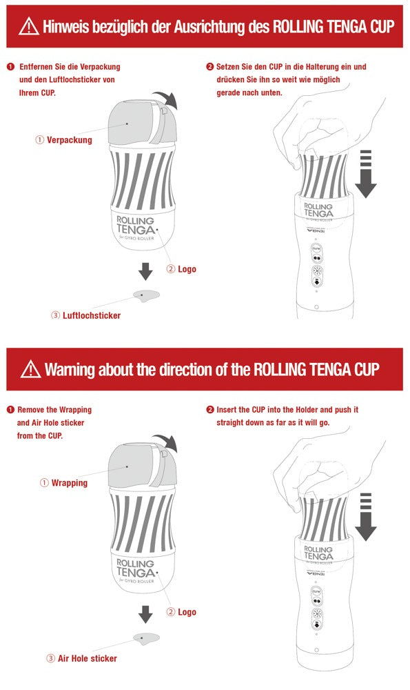 Tenga Vacuum Gyro Roller - Masturbador Automático con Rotación y Succión