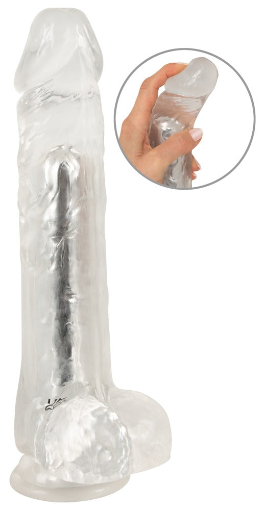 Crystal Clear Vibrador Realista 24.5cm - 10 Modos de Vibración
