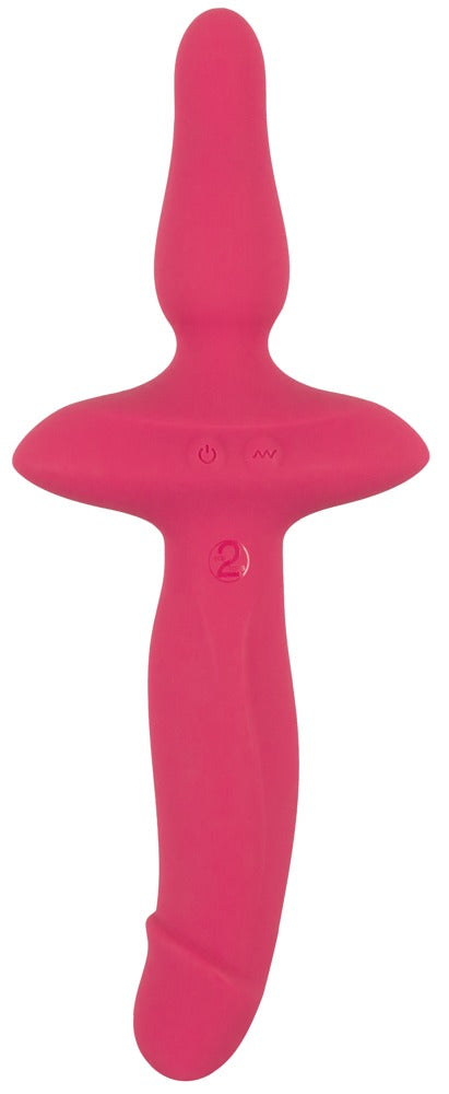 Couples Choice 2in1 Vibrador y Plug Anal - Doble Placer con 10 Modos