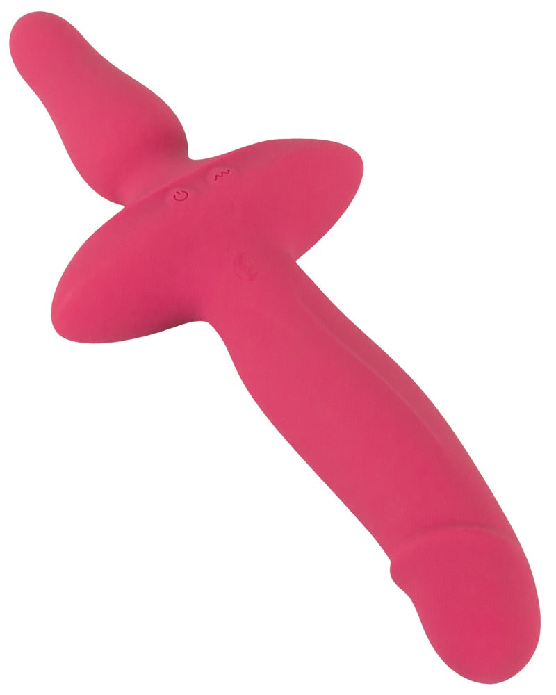 Couples Choice 2in1 Vibrador y Plug Anal - Doble Placer con 10 Modos