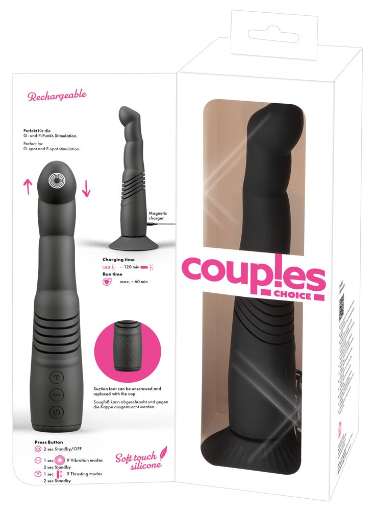 CC G and P-Spot Thrusting Finger - Vibrador de Empuje con Base de Succión