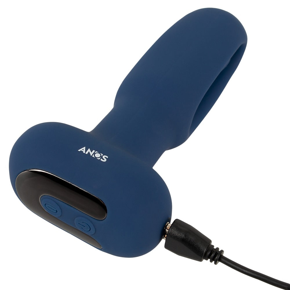 ANOS Flickering Tongue Butt Plug - Vibrador Anal con Lengüeta Motorizada y Mando a Distancia