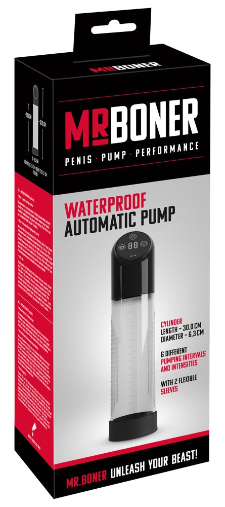 Mr. Boner Water Penis Pump - Bomba de Vacío Automática Impermeable
