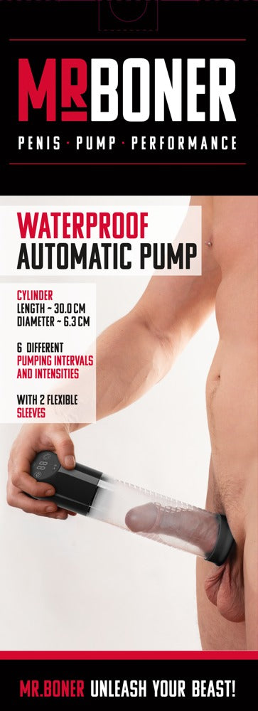 Mr. Boner Water Penis Pump - Bomba de Vacío Automática Impermeable