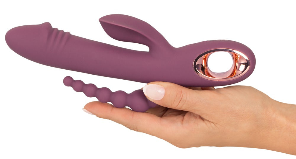 Slim Triple Plum - Vibrador 3 en 1 Recargable You2Toys