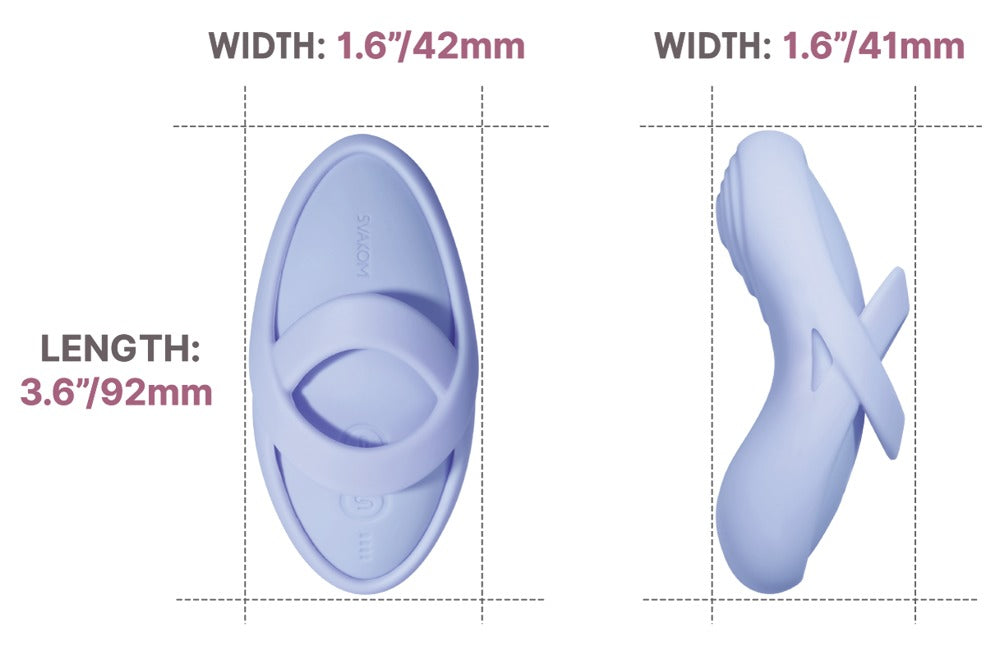 Echo 2 Sky Blue - Vibrador de Dedo Inteligente con Calor