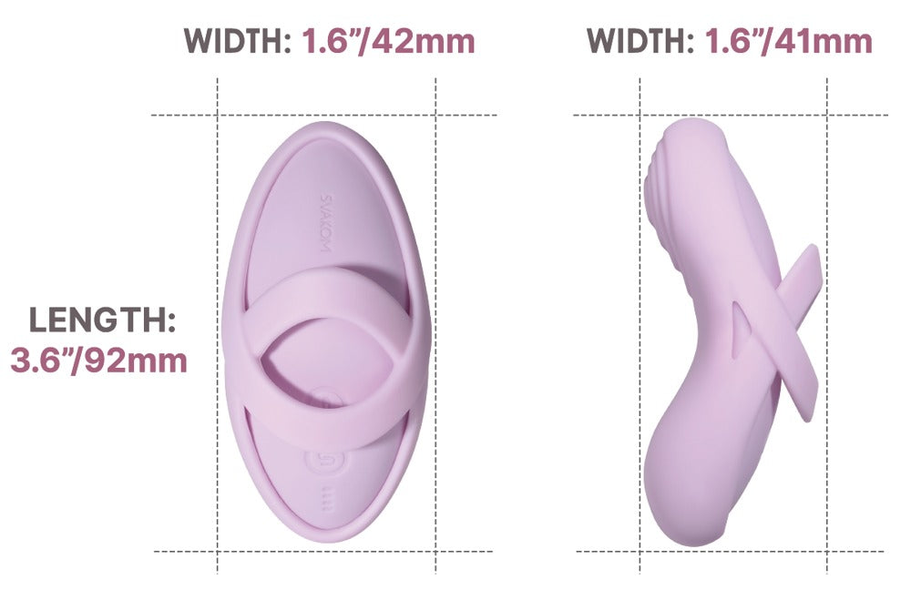 Echo 2 Pink Lilac - Vibrador de Dedo Inteligente con Calor SVAKOM