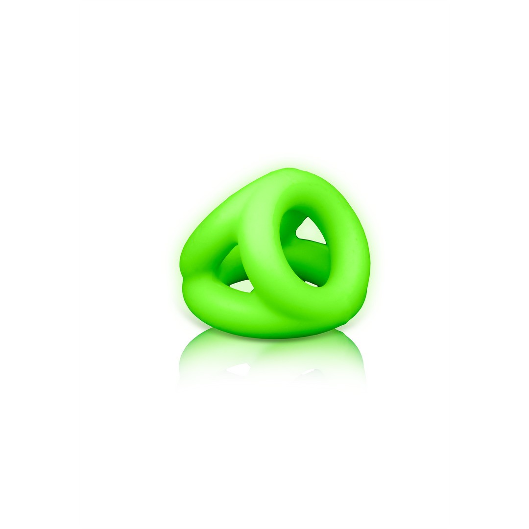 ANILLO PARA PENE Y TESTICULOS FLUORESCENTE GLOW IN THE DARK OUCH!