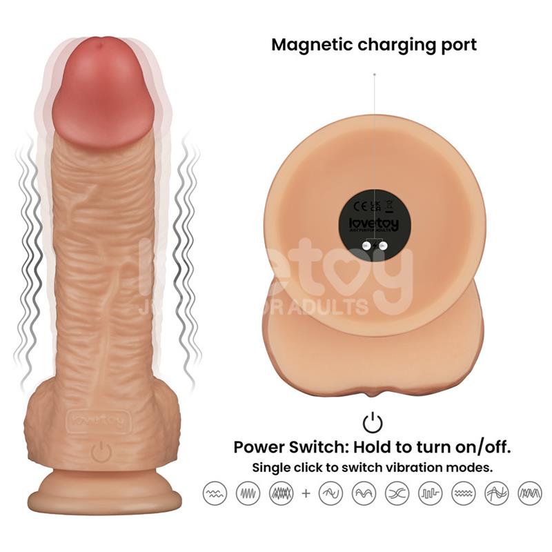 Arnés con Dildo con Vibración 8.5