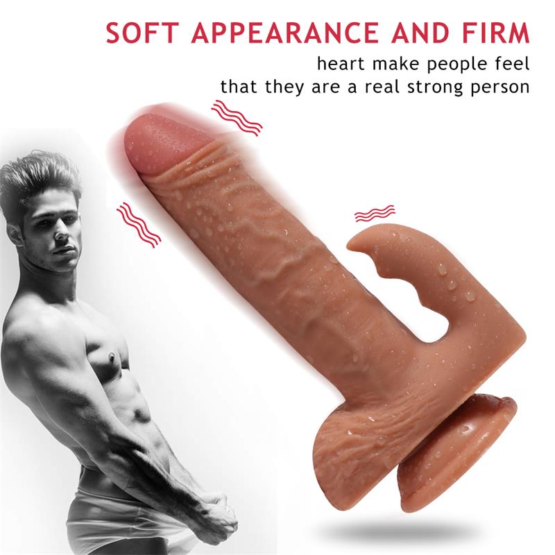 Austin Dildo con 10 Modos de Vibración y Estimulador de Clítoris
