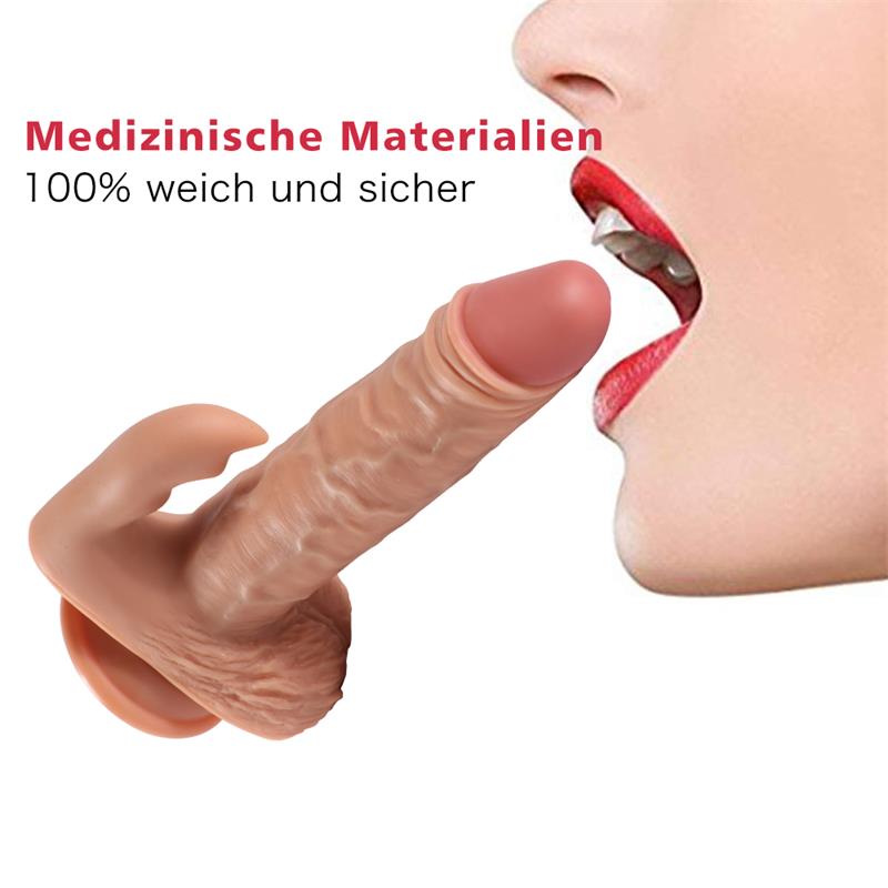 Austin Dildo con 10 Modos de Vibración y Estimulador de Clítoris
