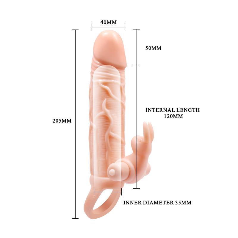 Brave Man Funda para el Pene con Vibración