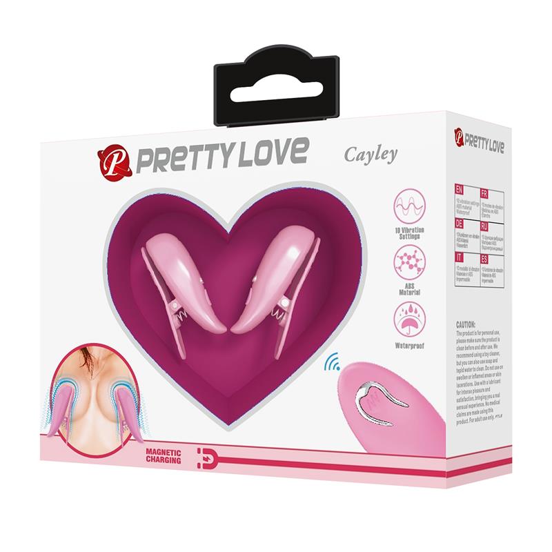 Cailey Pinzas para Pezones con Vibración y Control Remoto