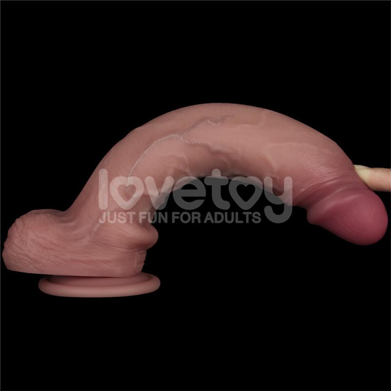Dildo con Vibración Piel Deslizante Silicona Dual Layer 10