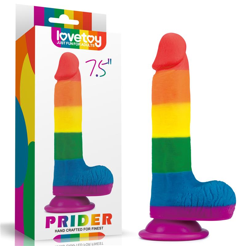 Dildo Prider 7.5 Silicona Líquida LGBT
