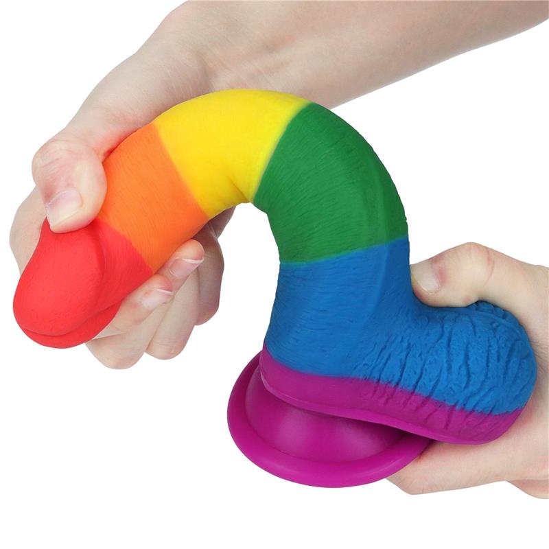 Dildo Prider 7.5 Silicona Líquida LGBT