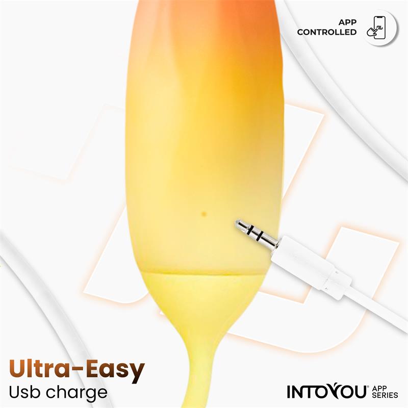 Huevo Silicona Doble Capa con APP Amarillo/Naranja