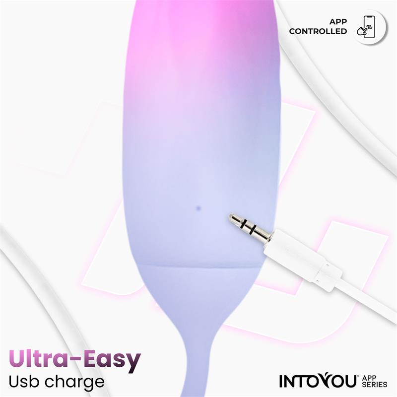 Huevo Silicona Doble Capa con APP Rosa/Azul