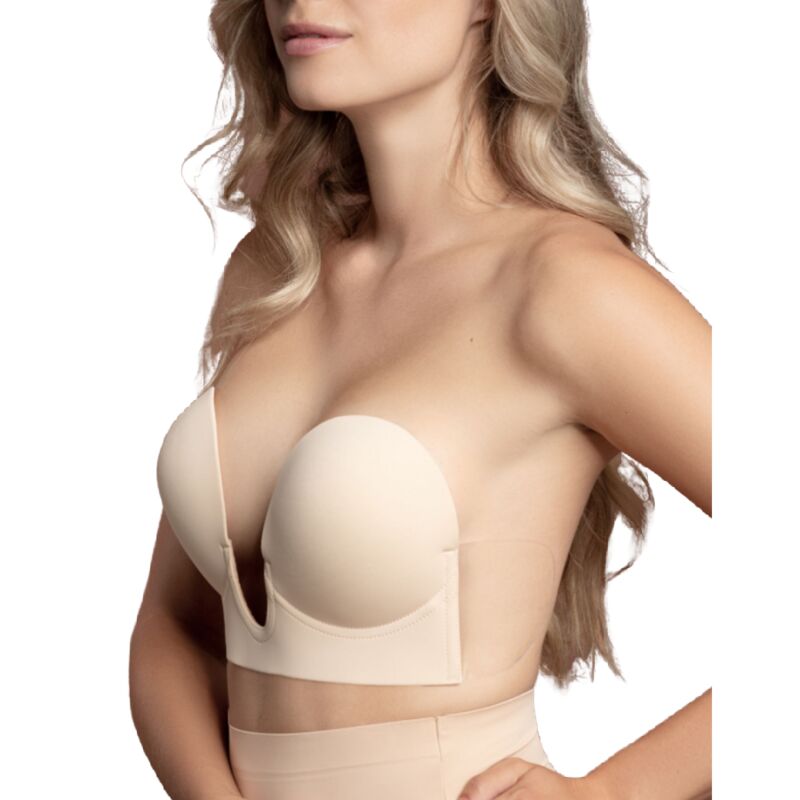Bye Bra Sujetador Adhesivo U-Shape Beige Copa D Sin Espalda