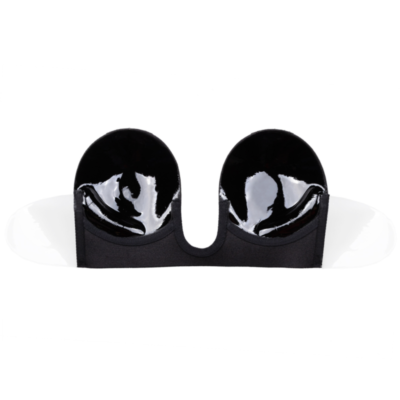 Bye Bra U-Shape Adhesivo sin Tirantes Negro Talla E
