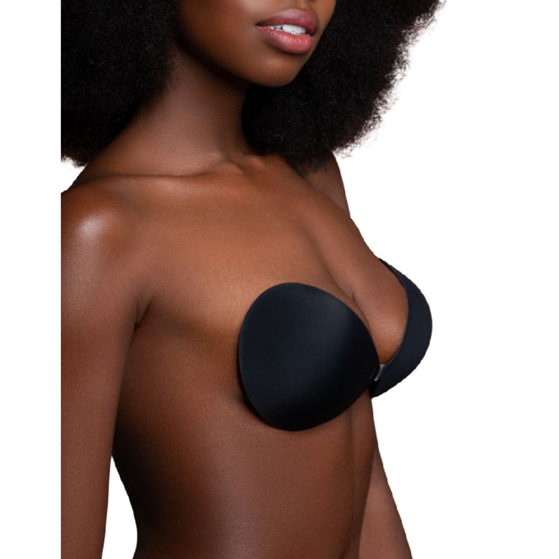 Bye Bra Sujetador Invisible Negro Cup D - Comodidad Discreta