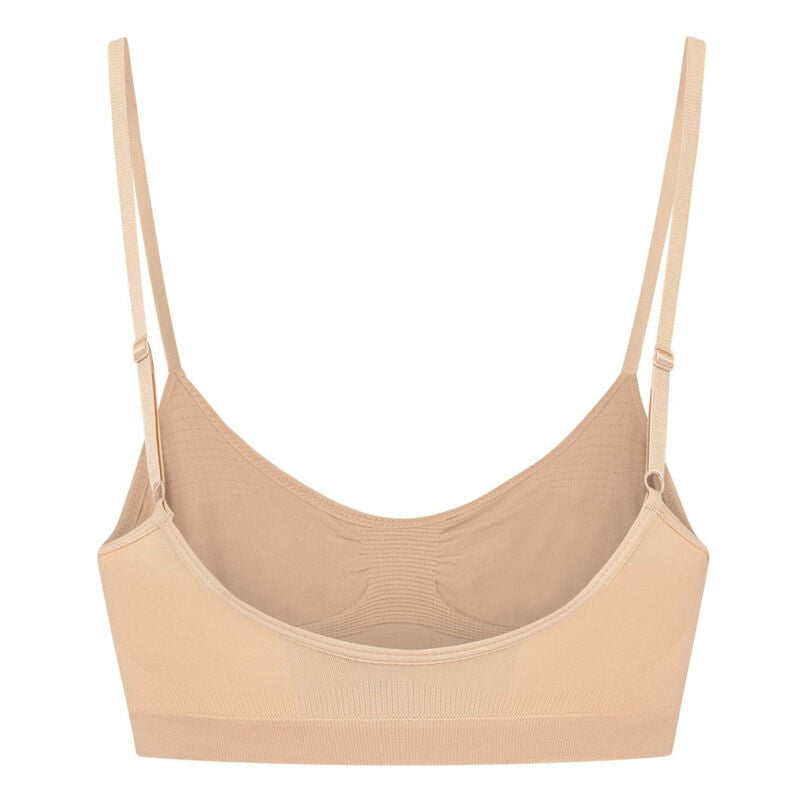 Sujetador sin costuras Bye Bra Medium Control Beige Talla XXL