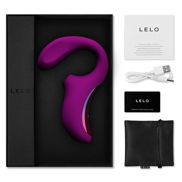 LELO Enigma Double Suction Stimulation Purple Massager